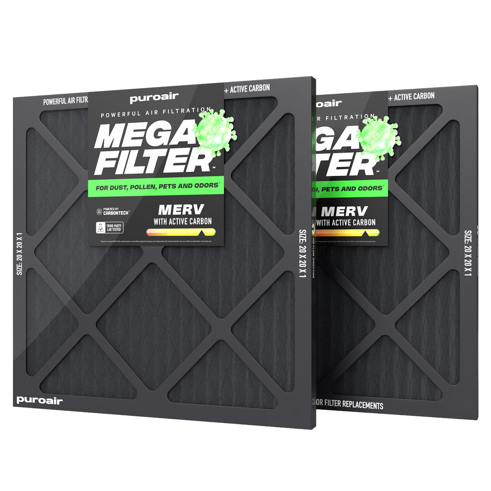 Puroair Mega Filter 20x20 4-Pack on a white background