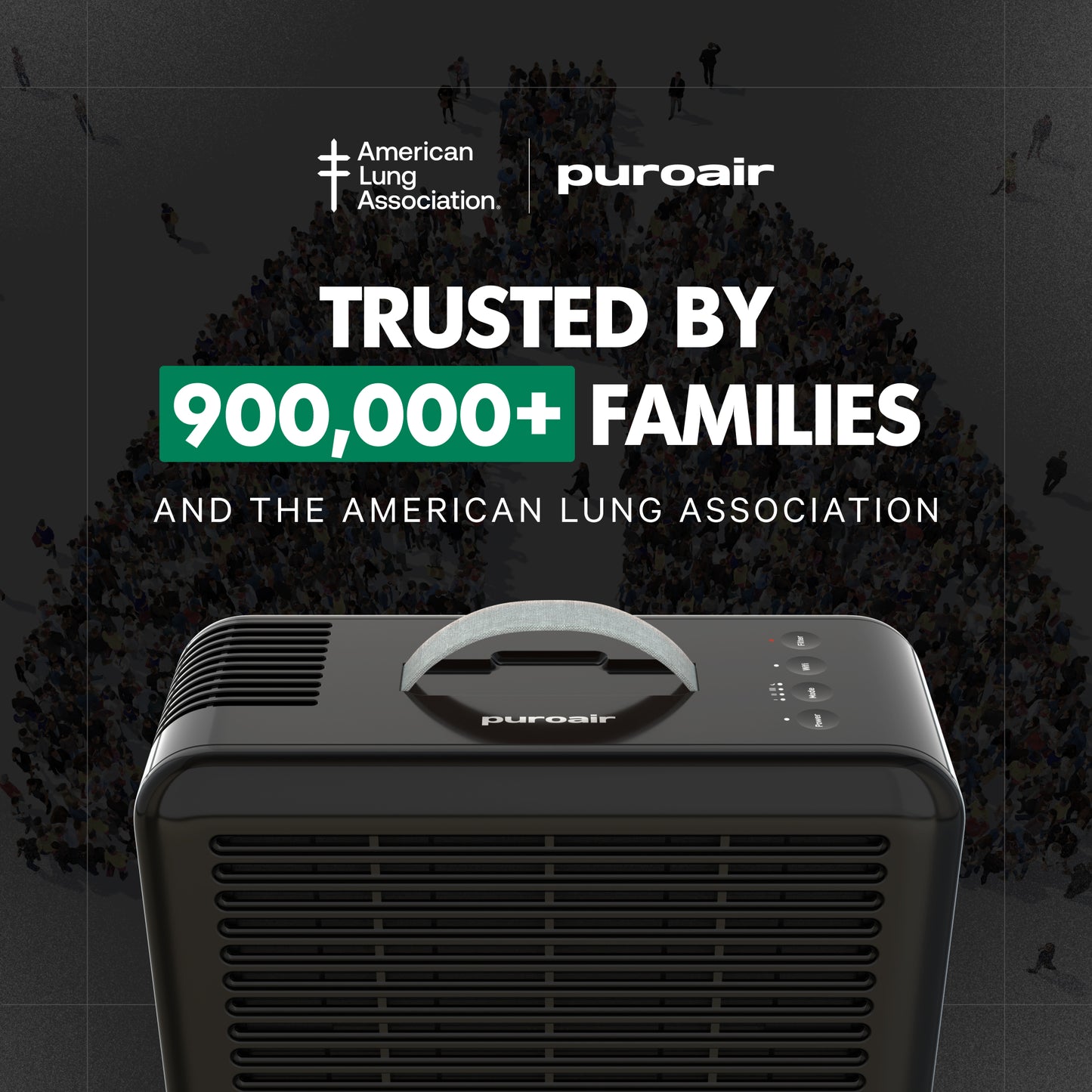 PuroAir air purifier with American Lung Association logo