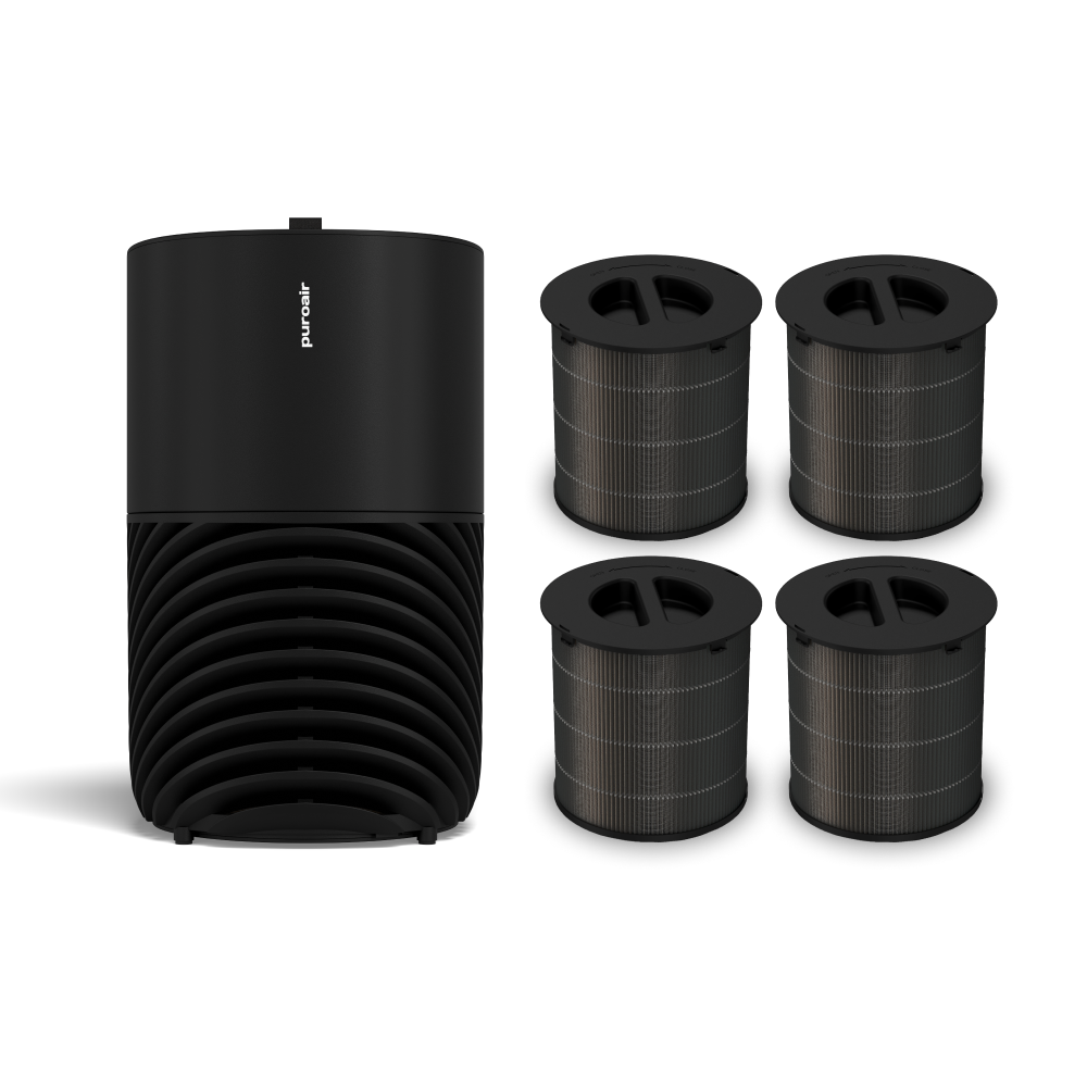 PuroAir 130i air purifier and four replacement filters