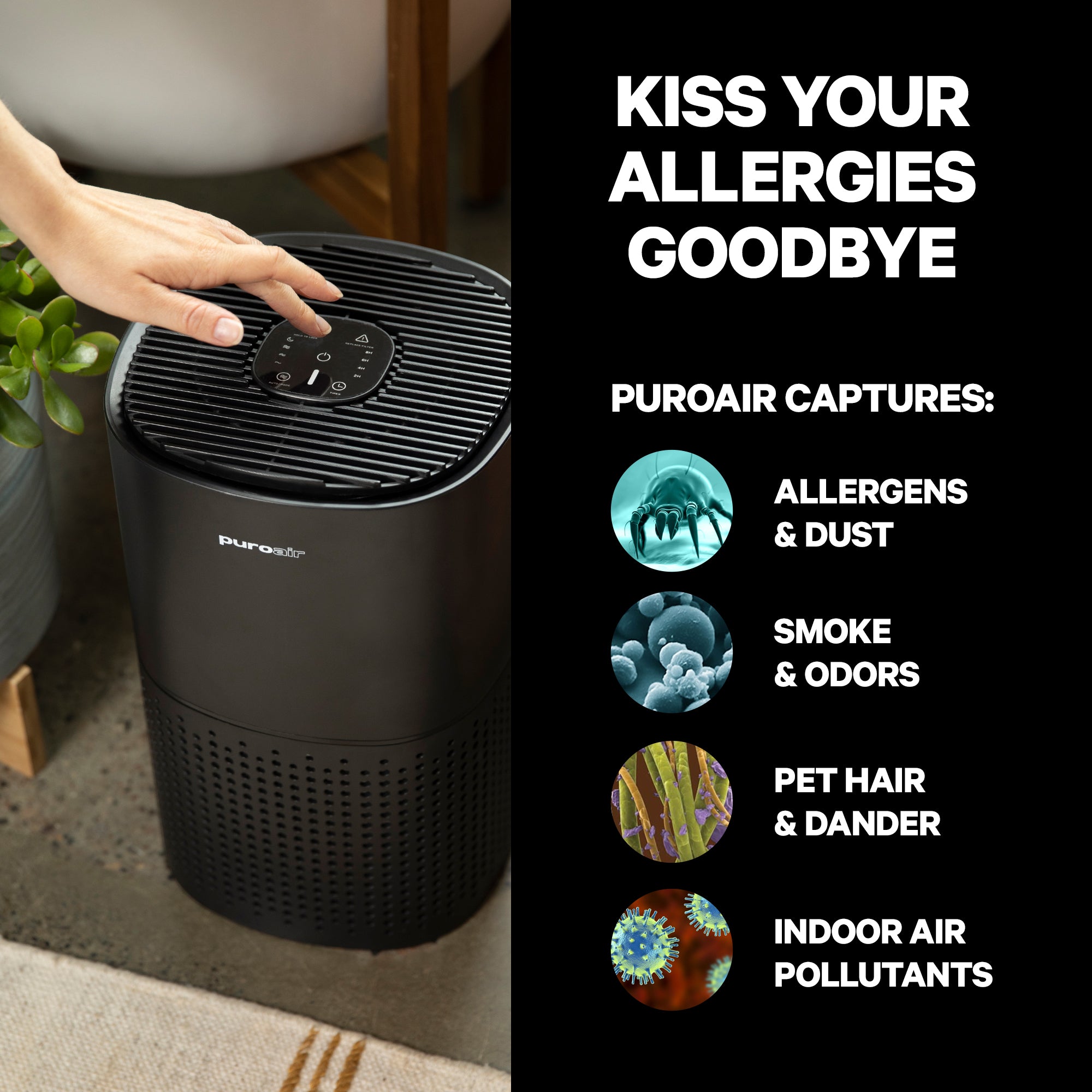 Air Purifiers for selling large room HEPA for Pets, Remove 99.99% Odors Dust