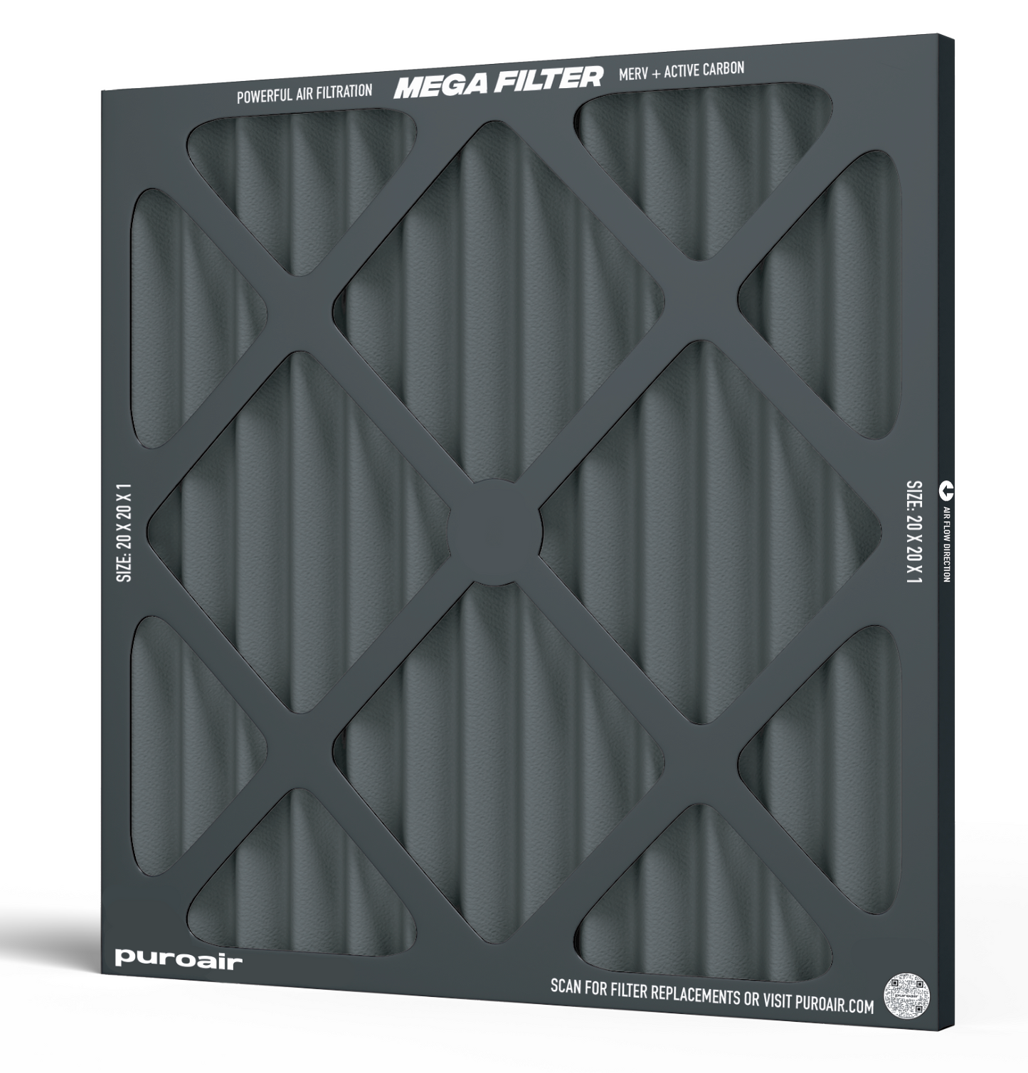 puroair mega hvac air filter 20x20x1