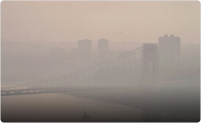 image of city with outdoor pollution