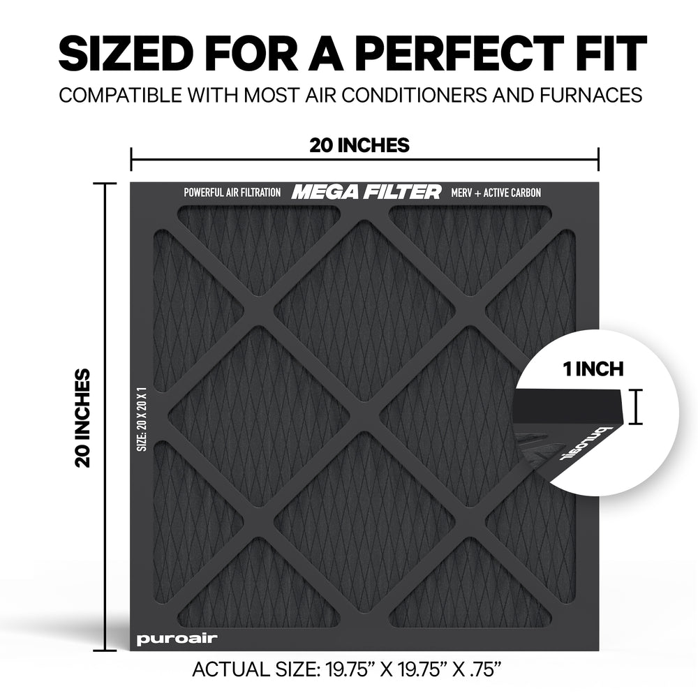 PuroAir Mega AC Filter Compatible with most HVAC Systems