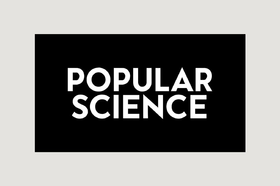 Popular Science Logo Large Black Background