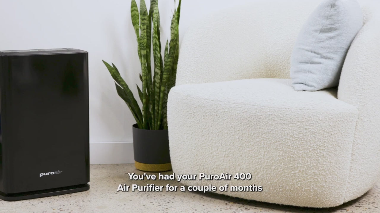 Load video: How to replace the PuroAir air filter on a PuroAir 240 air purifier