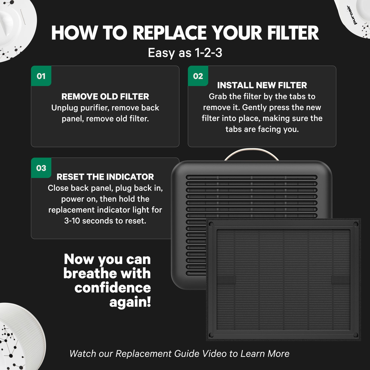PuroAir 100i HEPA Replacement Filter